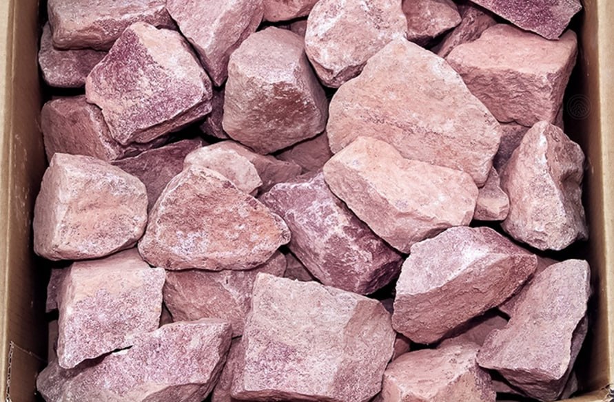 Камни для печки - малиновый кварцит